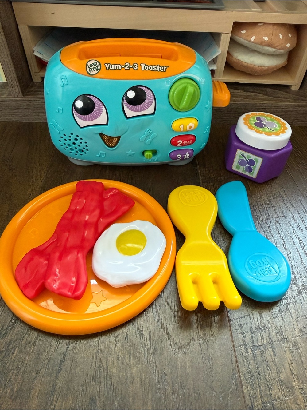 LeapFrog Yum-2-3 Toaster Playset - Turquoise, Orange, Yellow